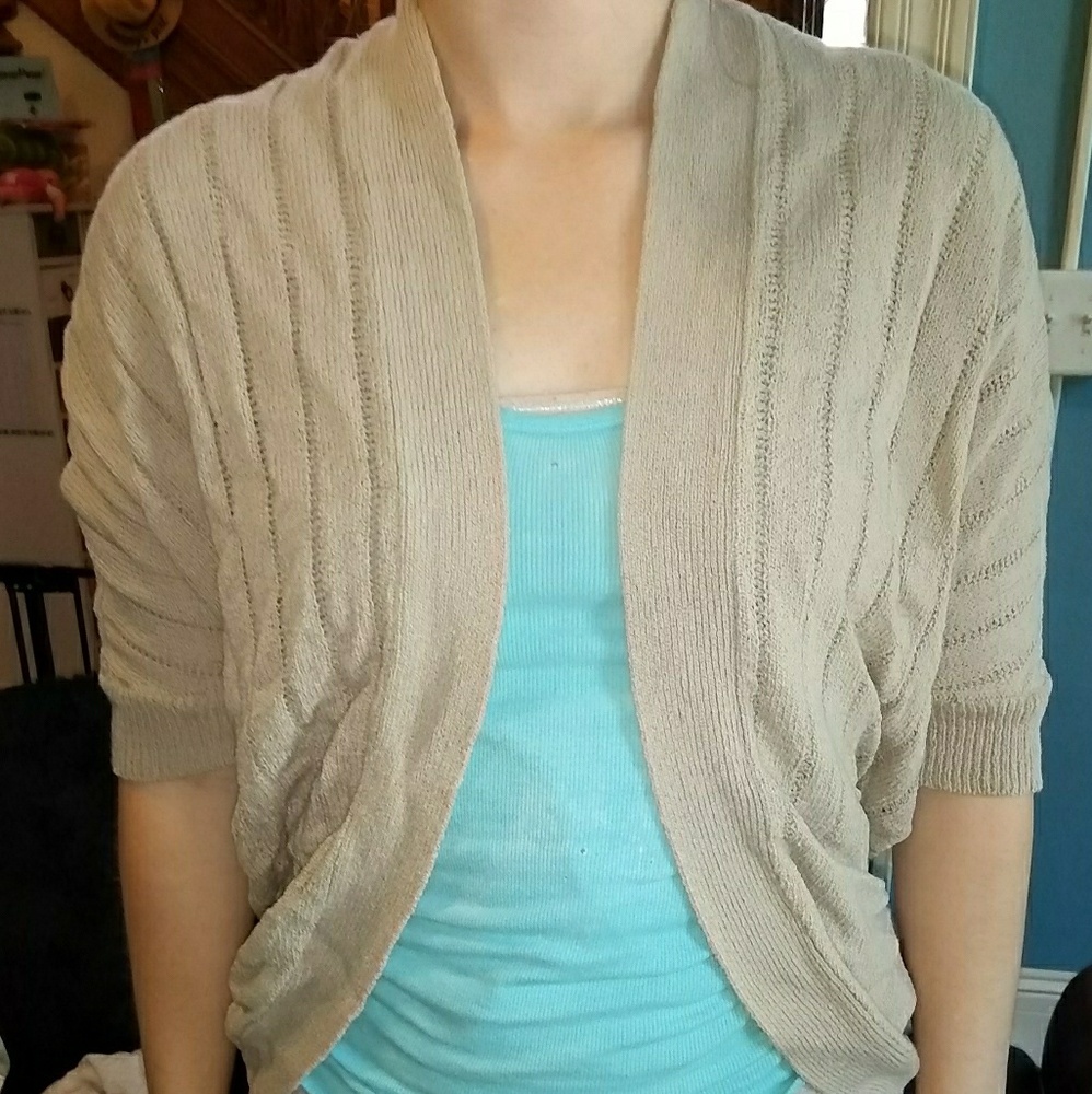 Forever 21 tan cardigan size small